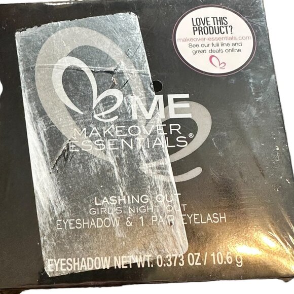 NEW Makeover Essentials Lashing Out Eyeshadow Eyelash Girls Night Out Tin Case - Picture 3 of 4